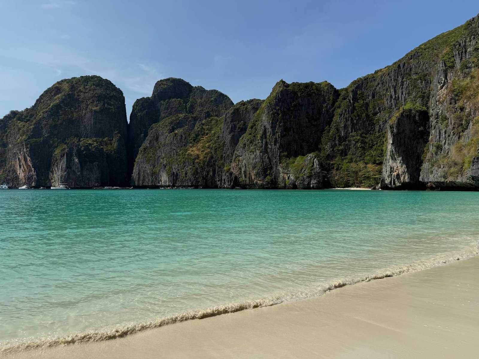 Maya Bay limestone cliffs, Thailand